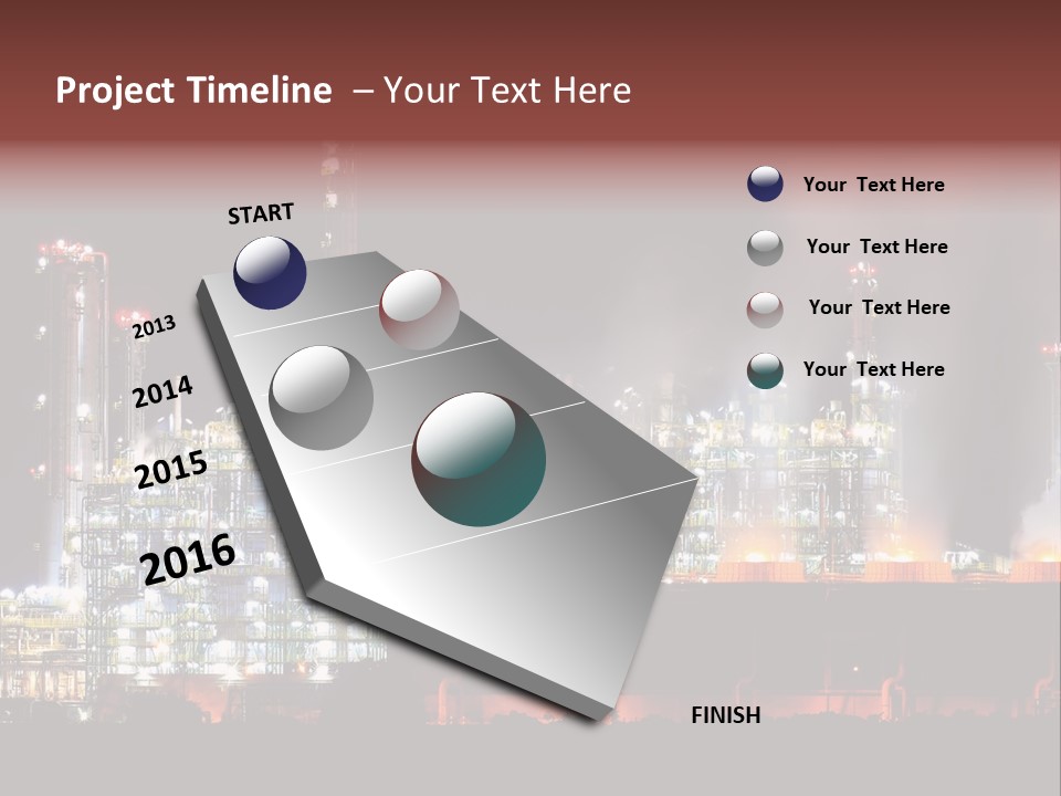 Nightlife Chimney Pollution PowerPoint Template
