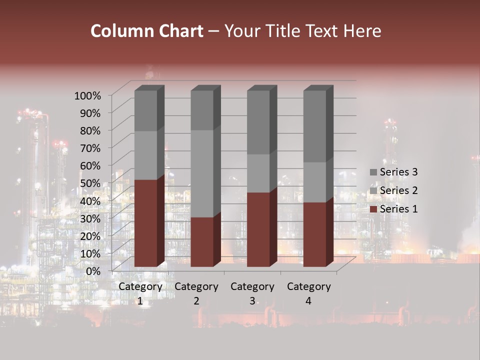 Nightlife Chimney Pollution PowerPoint Template