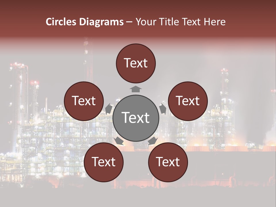 Nightlife Chimney Pollution PowerPoint Template