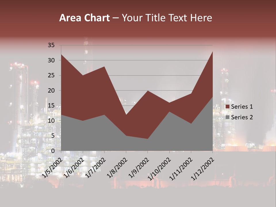 Nightlife Chimney Pollution PowerPoint Template