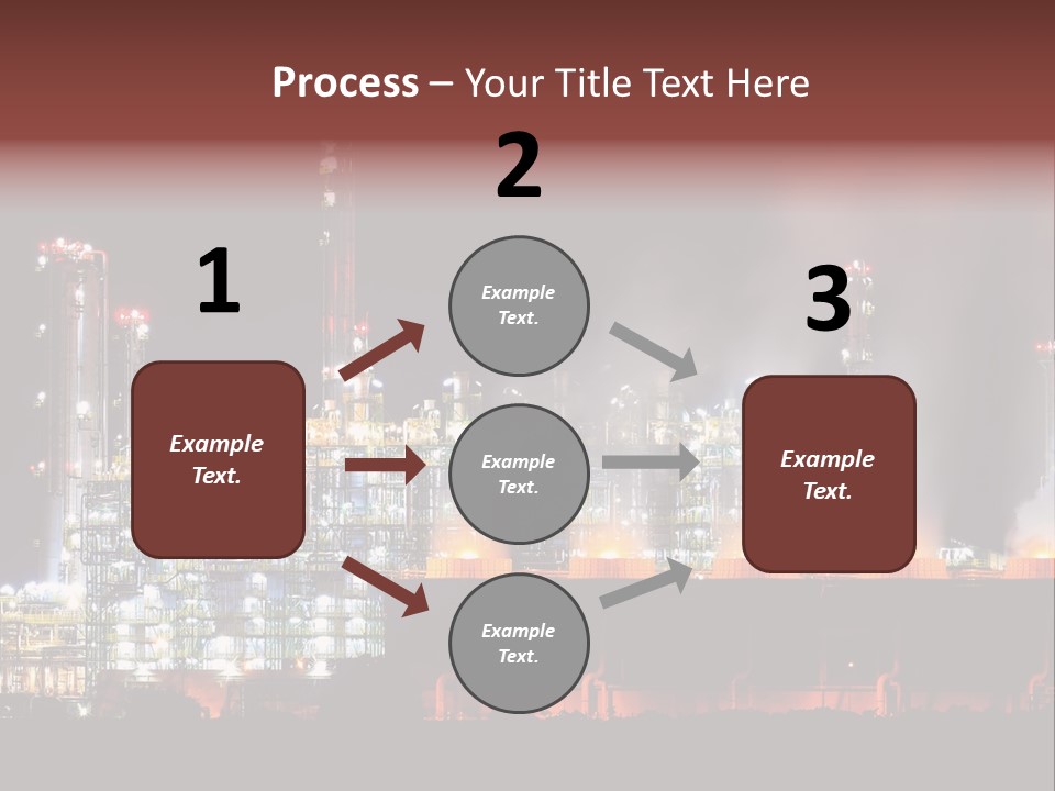 Nightlife Chimney Pollution PowerPoint Template