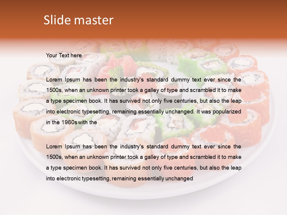 Sesame Culinary Mushroom PowerPoint Template