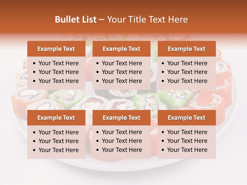 Sesame Culinary Mushroom PowerPoint Template