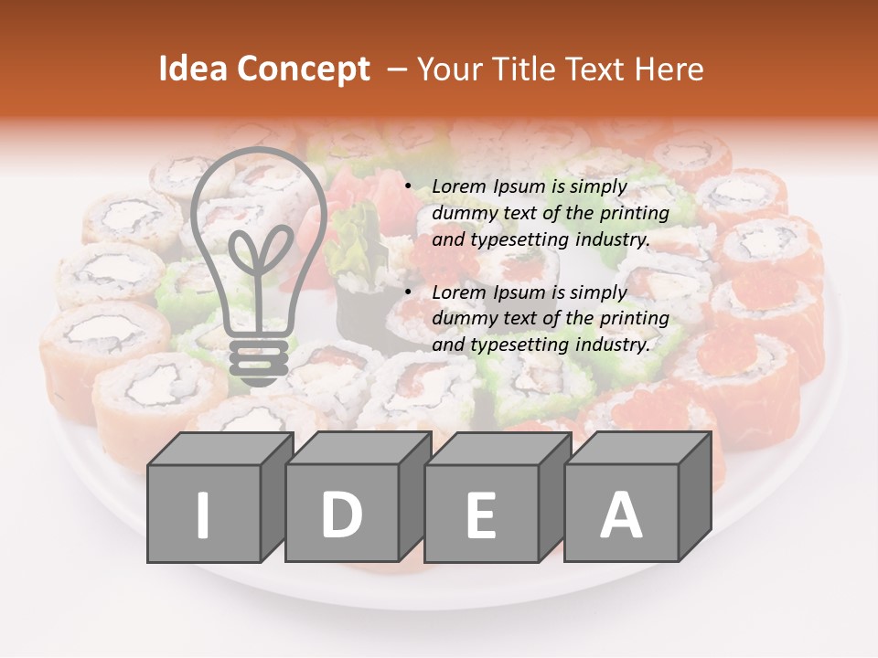 Sesame Culinary Mushroom PowerPoint Template