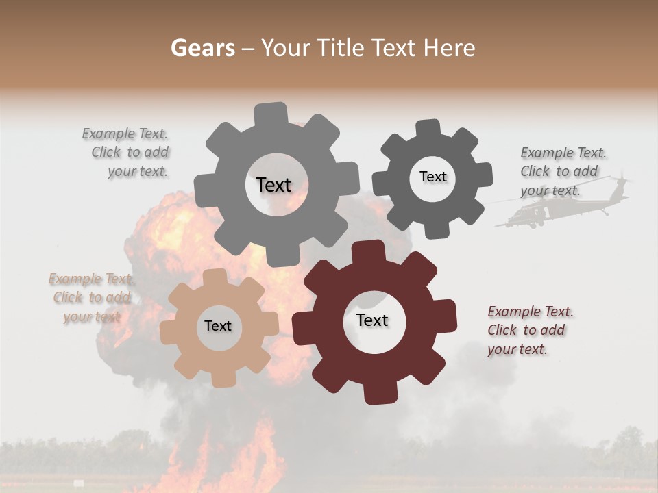 Fireball Military Two PowerPoint Template