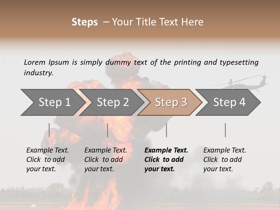 Fireball Military Two PowerPoint Template