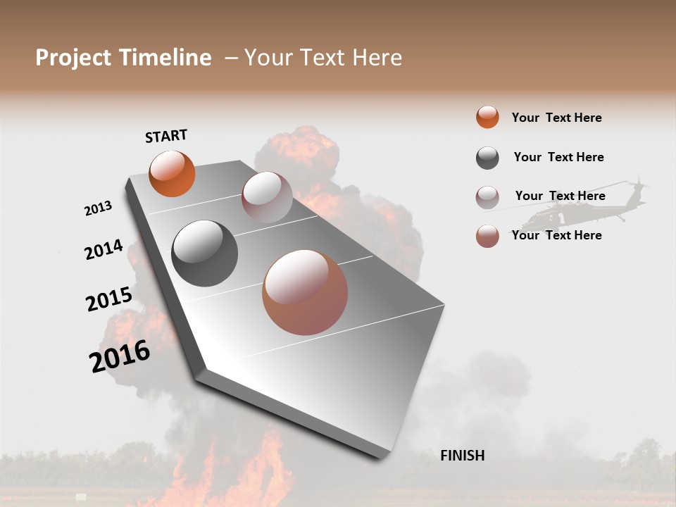 Fireball Military Two PowerPoint Template