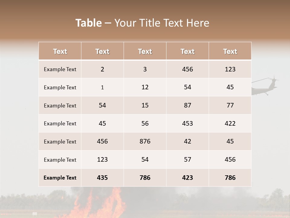 Fireball Military Two PowerPoint Template