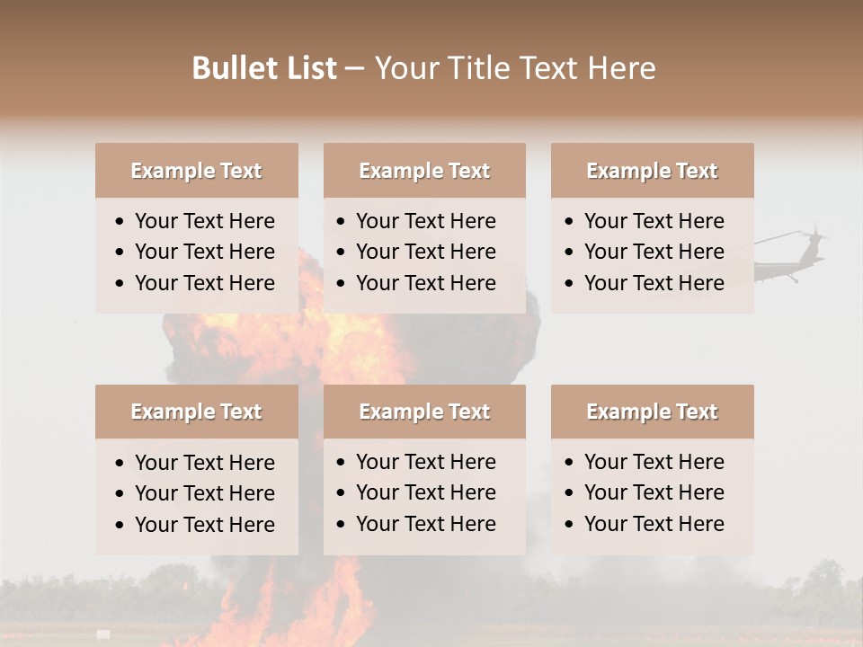 Fireball Military Two PowerPoint Template