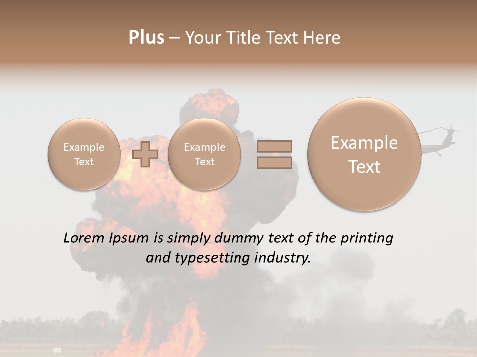 Fireball Military Two PowerPoint Template