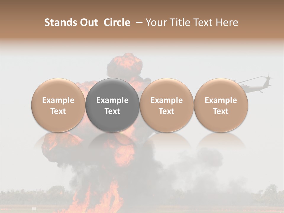 Fireball Military Two PowerPoint Template