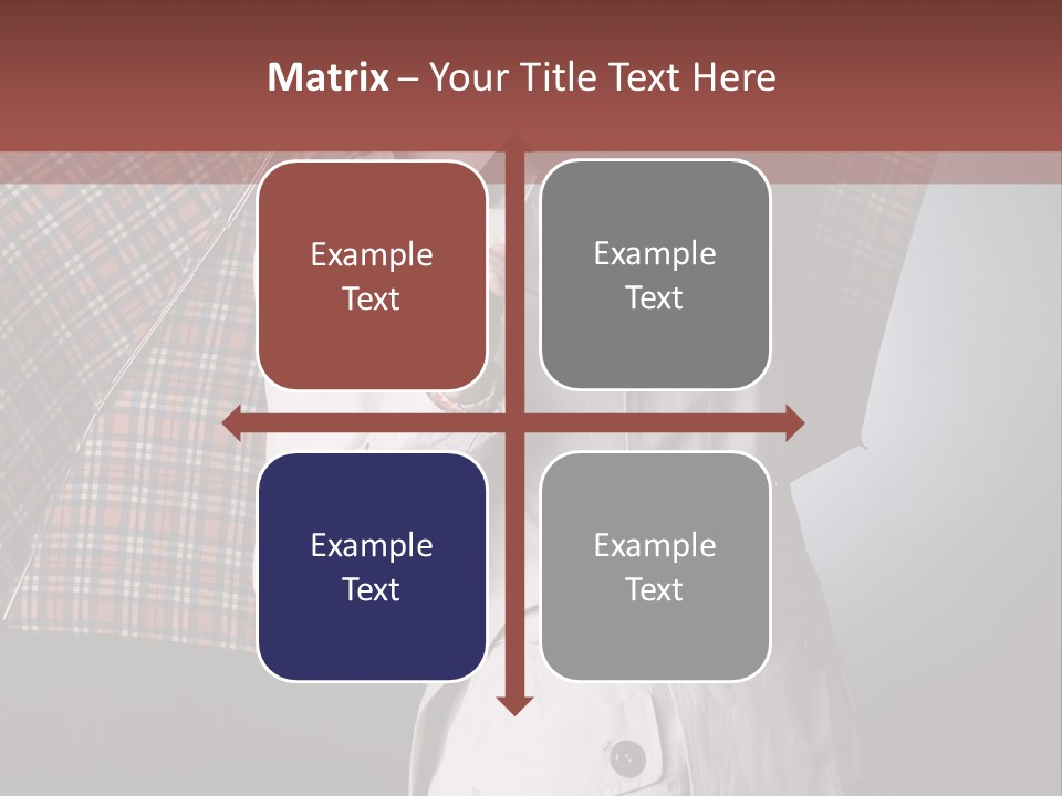 Attractive Sensual Raincoat PowerPoint Template