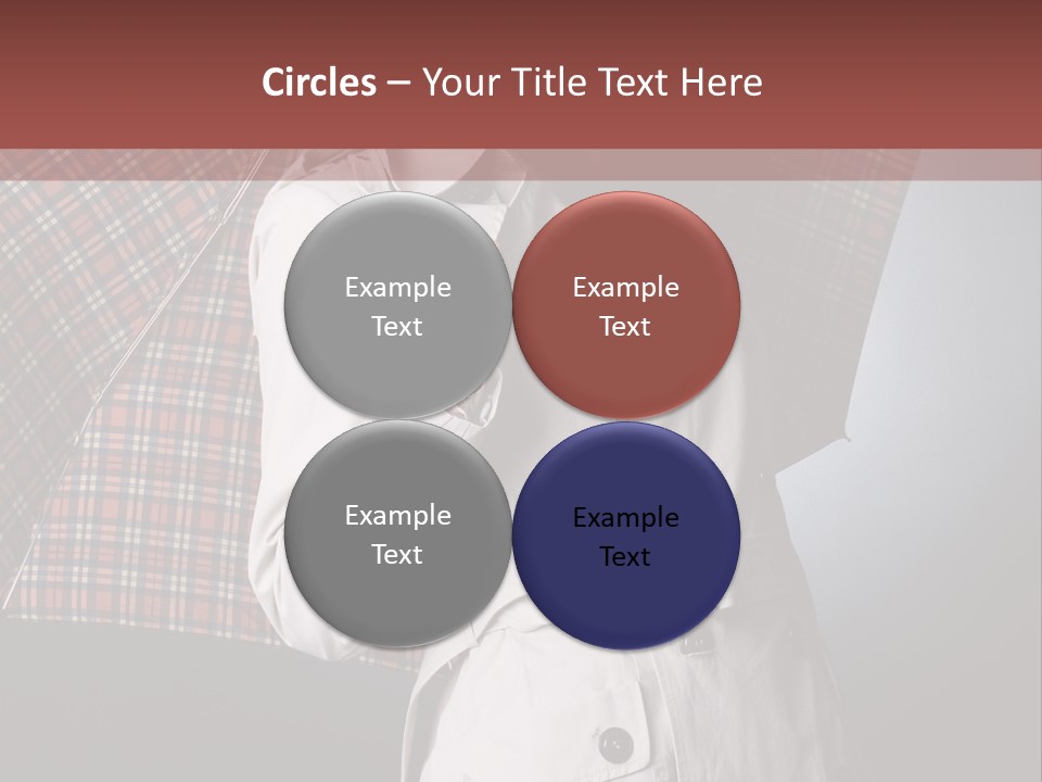 Attractive Sensual Raincoat PowerPoint Template