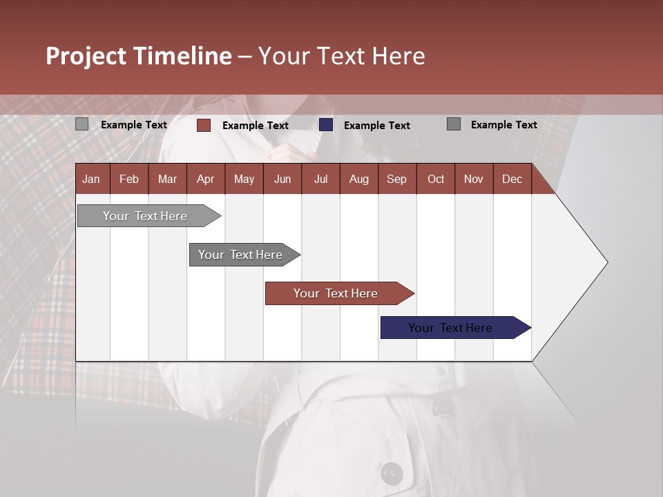 Attractive Sensual Raincoat PowerPoint Template