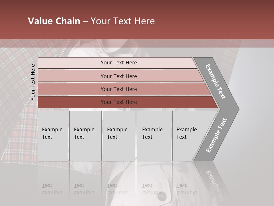 Attractive Sensual Raincoat PowerPoint Template