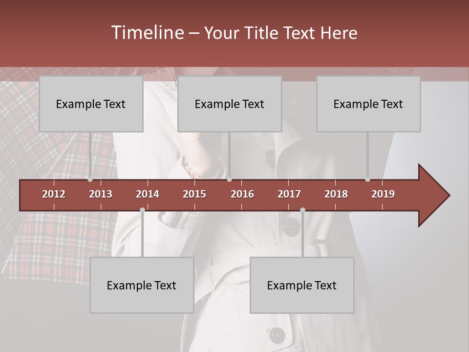 Attractive Sensual Raincoat PowerPoint Template