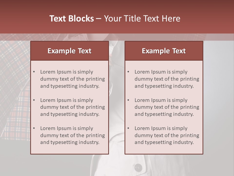 Attractive Sensual Raincoat PowerPoint Template