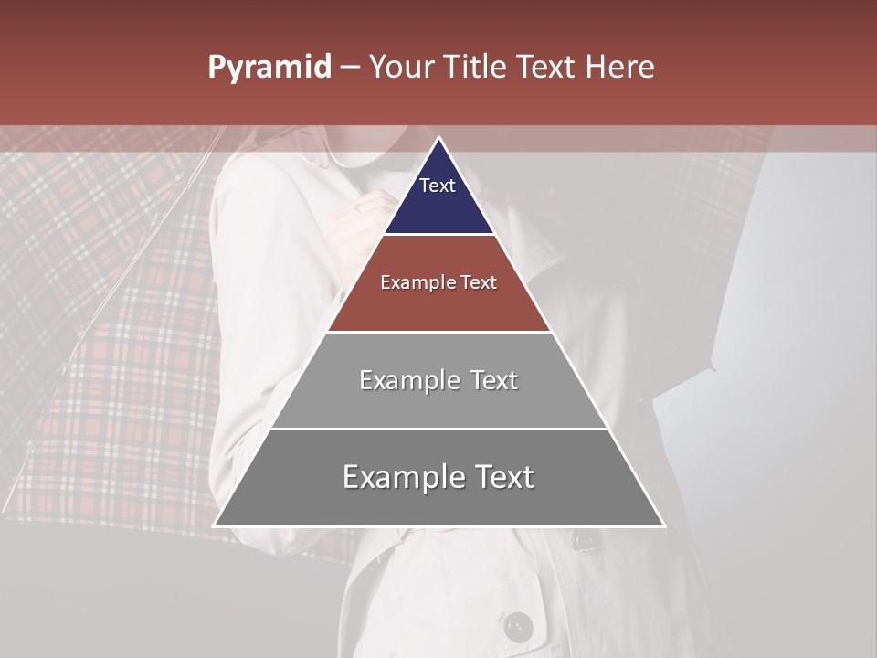 Attractive Sensual Raincoat PowerPoint Template