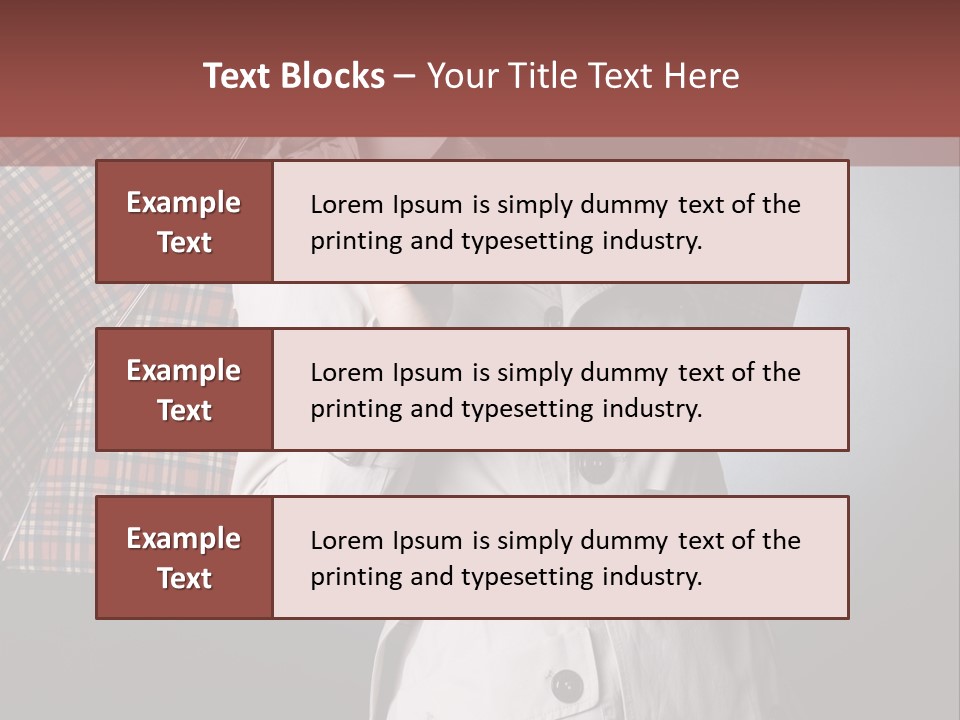 Attractive Sensual Raincoat PowerPoint Template