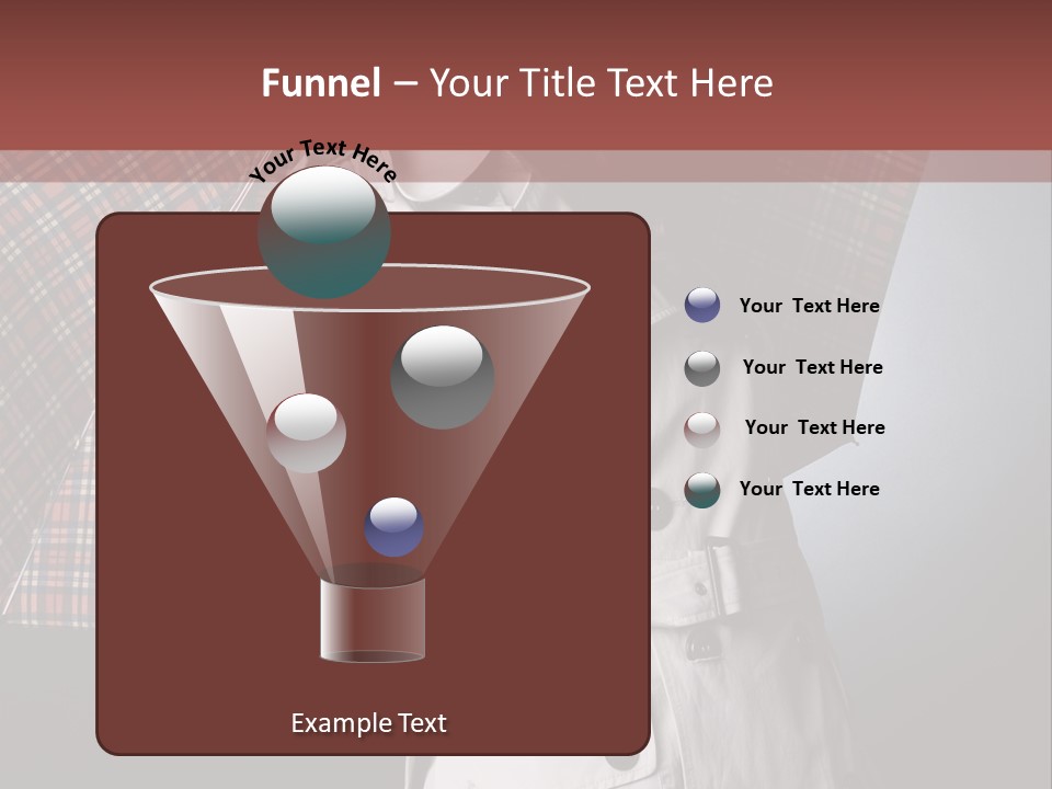 Attractive Sensual Raincoat PowerPoint Template