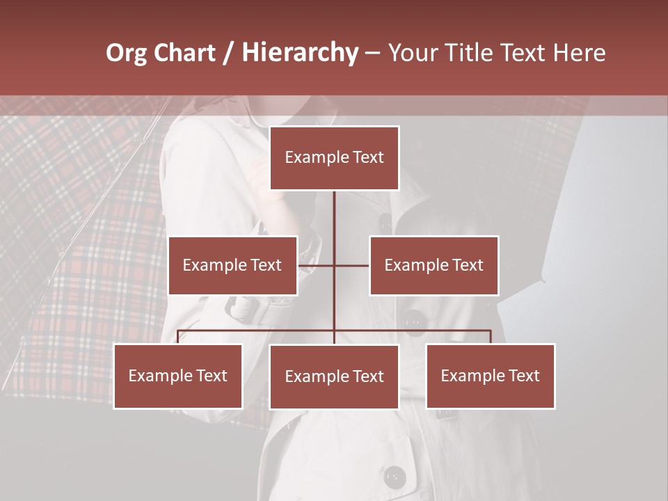 Attractive Sensual Raincoat PowerPoint Template