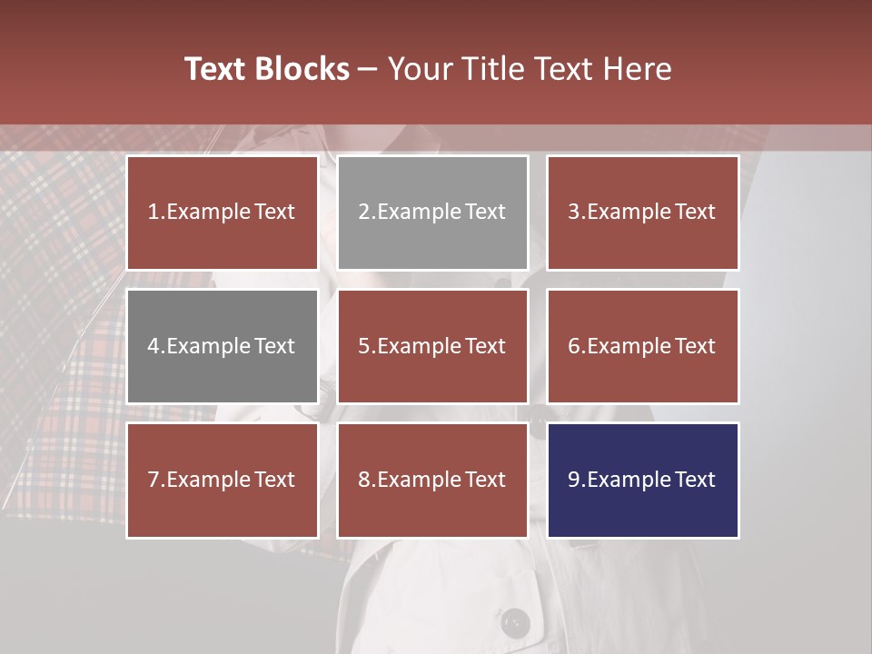 Attractive Sensual Raincoat PowerPoint Template