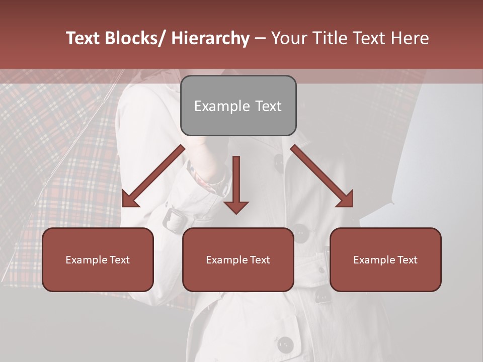 Attractive Sensual Raincoat PowerPoint Template