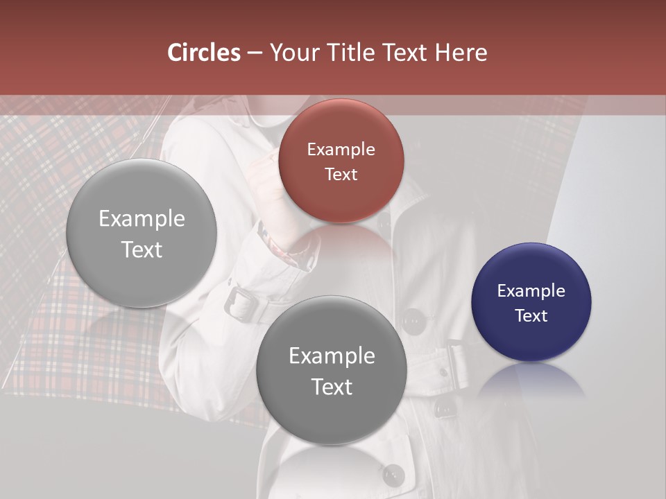 Attractive Sensual Raincoat PowerPoint Template