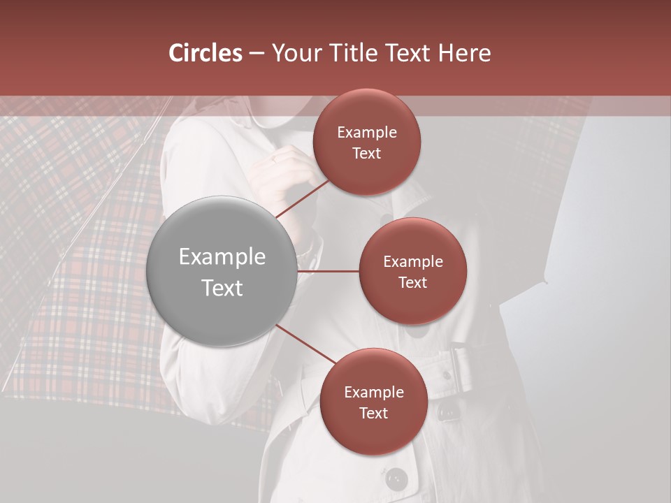 Attractive Sensual Raincoat PowerPoint Template