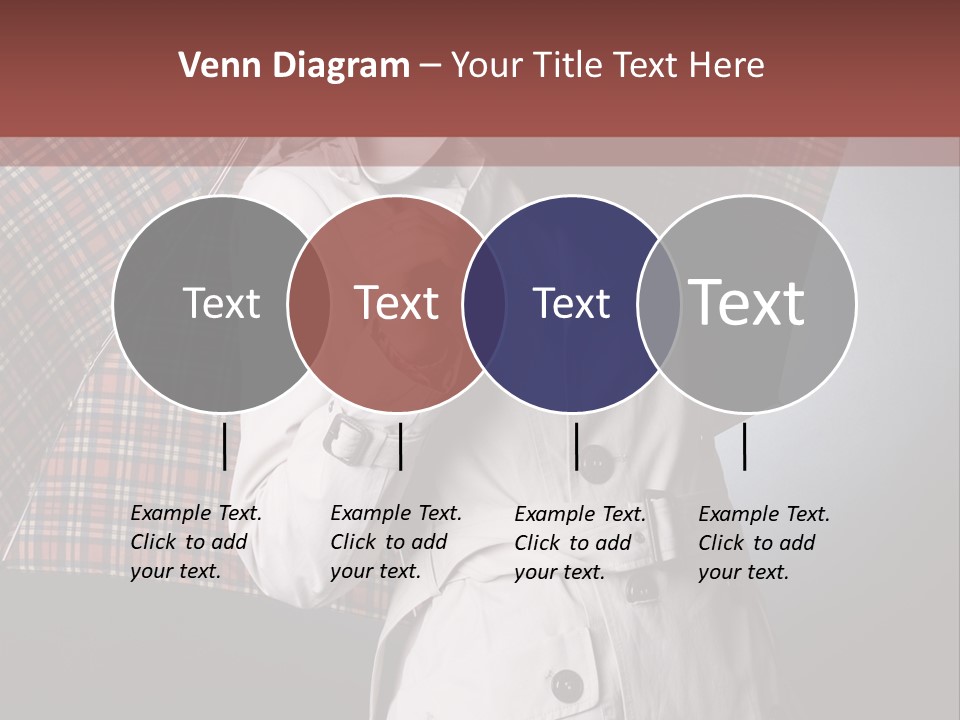 Attractive Sensual Raincoat PowerPoint Template