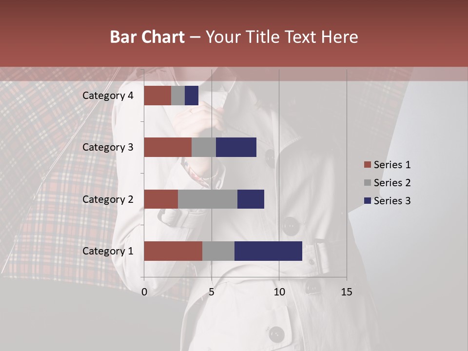 Attractive Sensual Raincoat PowerPoint Template
