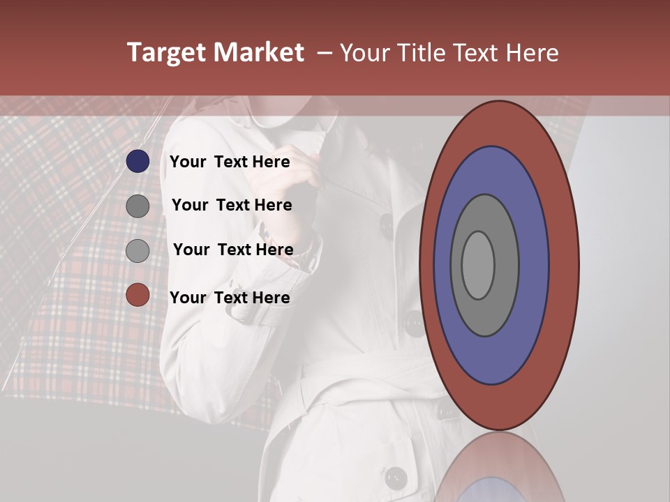 Attractive Sensual Raincoat PowerPoint Template