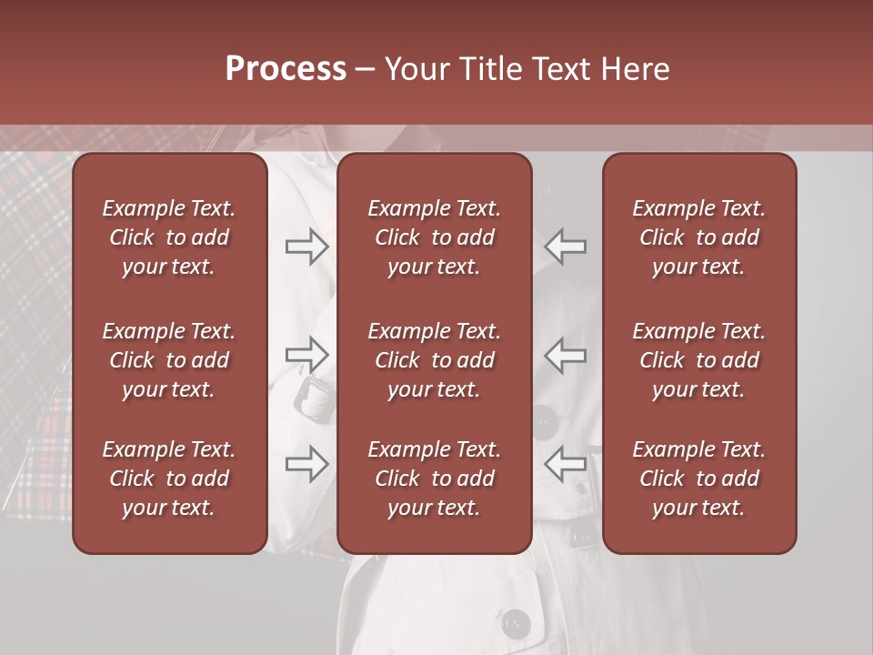 Attractive Sensual Raincoat PowerPoint Template