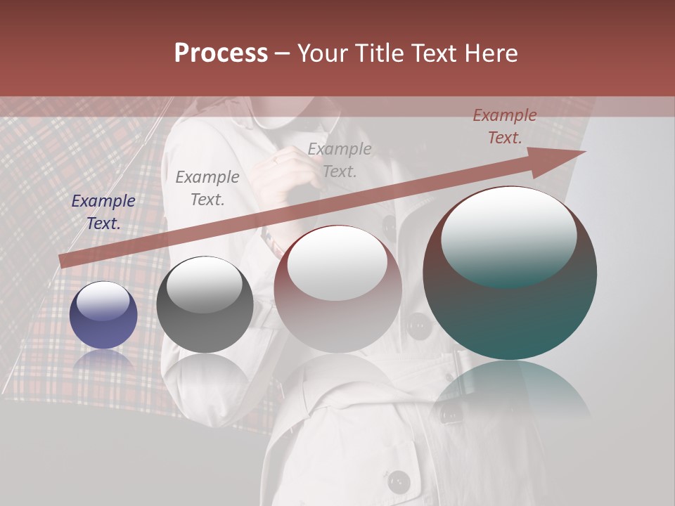 Attractive Sensual Raincoat PowerPoint Template