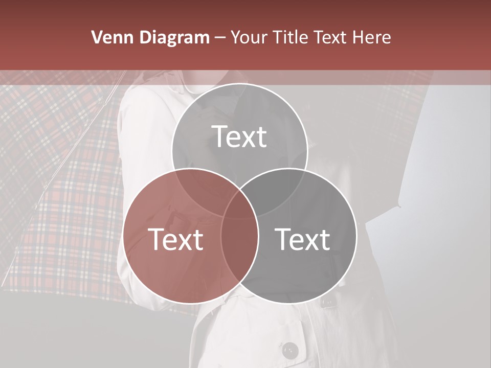 Attractive Sensual Raincoat PowerPoint Template