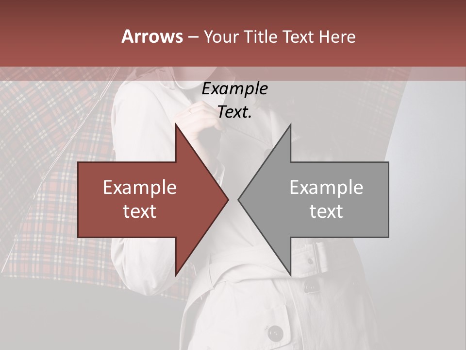 Attractive Sensual Raincoat PowerPoint Template