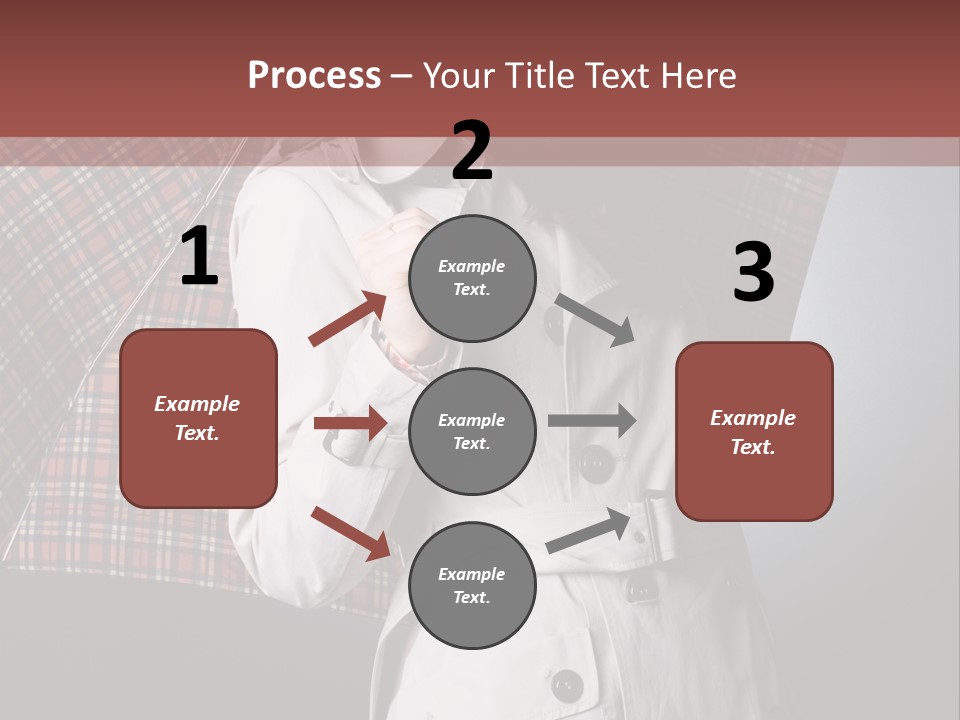 Attractive Sensual Raincoat PowerPoint Template