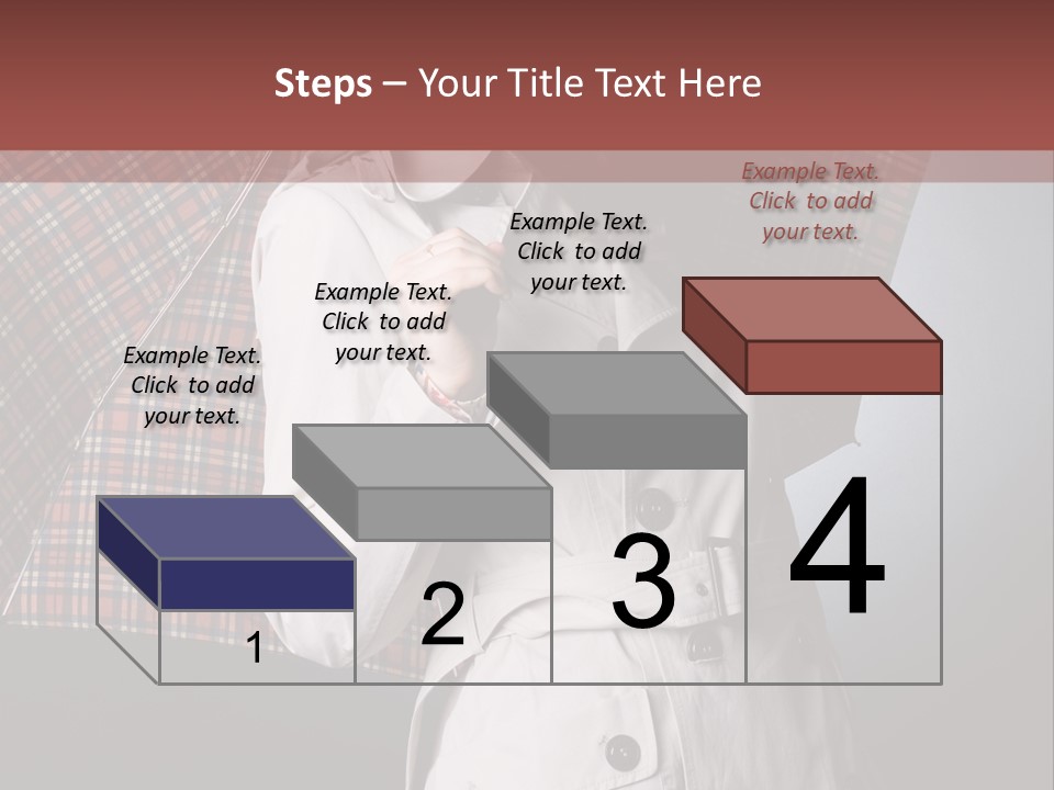 Attractive Sensual Raincoat PowerPoint Template