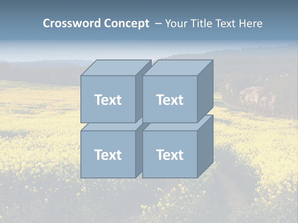 Europe Surrey Canola PowerPoint Template