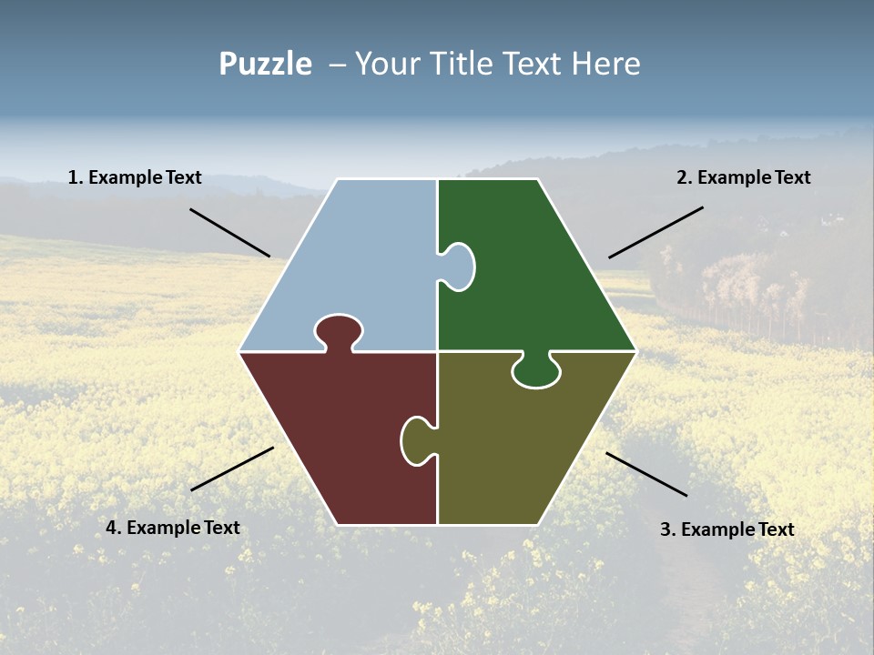 Europe Surrey Canola PowerPoint Template