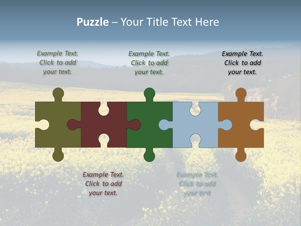Europe Surrey Canola PowerPoint Template