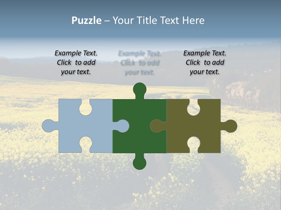 Europe Surrey Canola PowerPoint Template