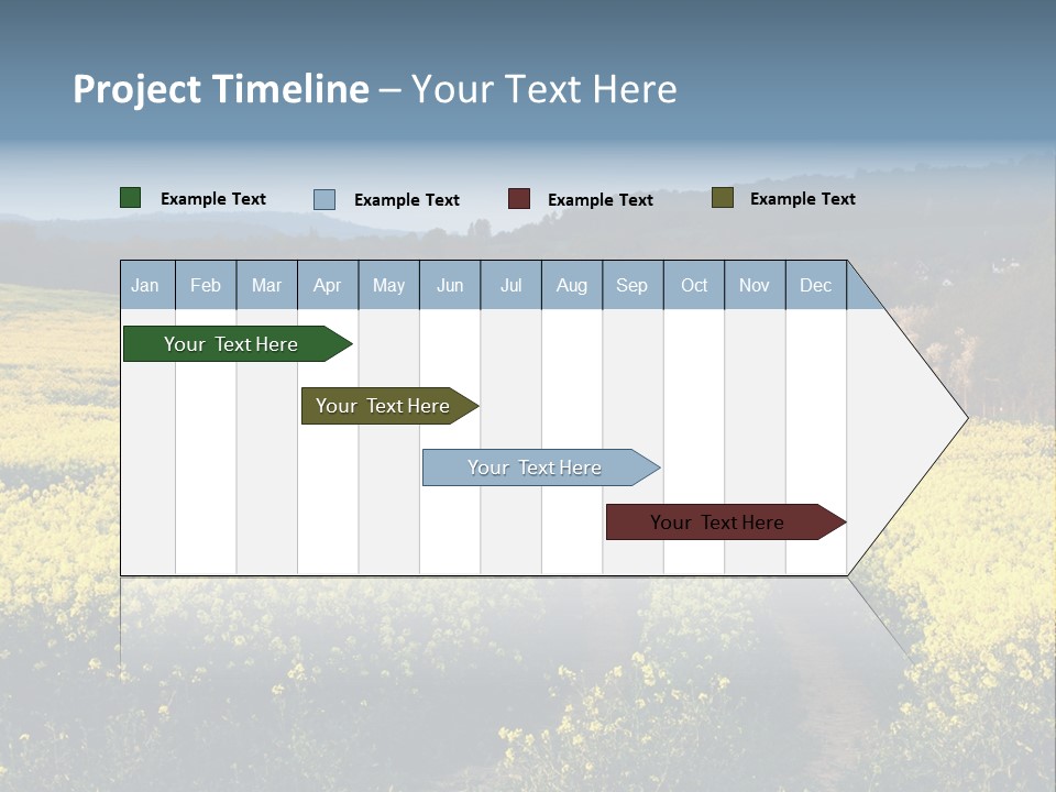 Europe Surrey Canola PowerPoint Template