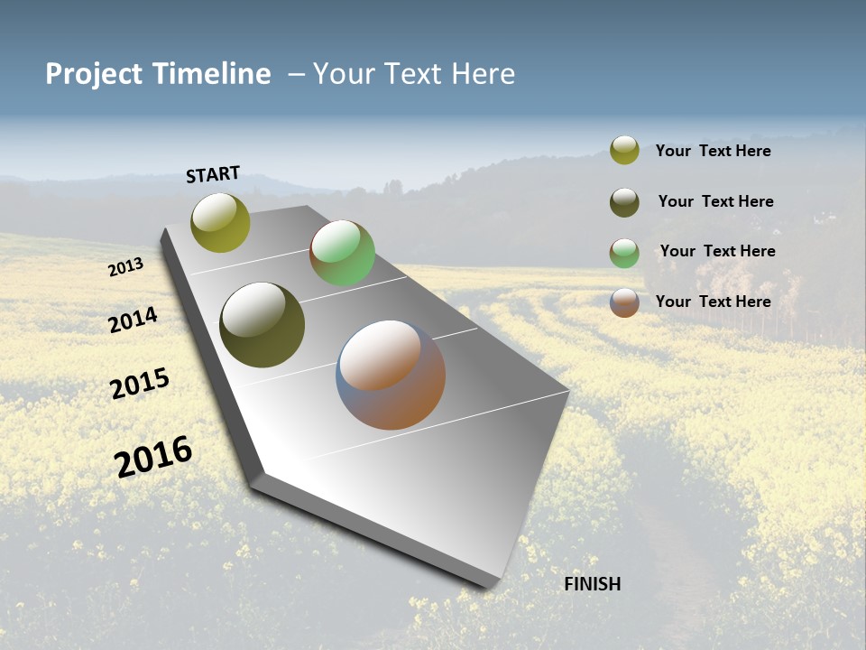 Europe Surrey Canola PowerPoint Template