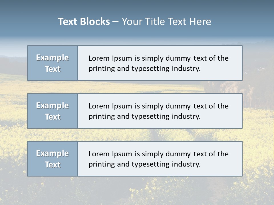 Europe Surrey Canola PowerPoint Template