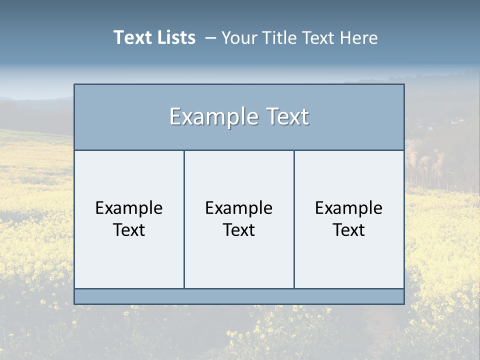 Europe Surrey Canola PowerPoint Template
