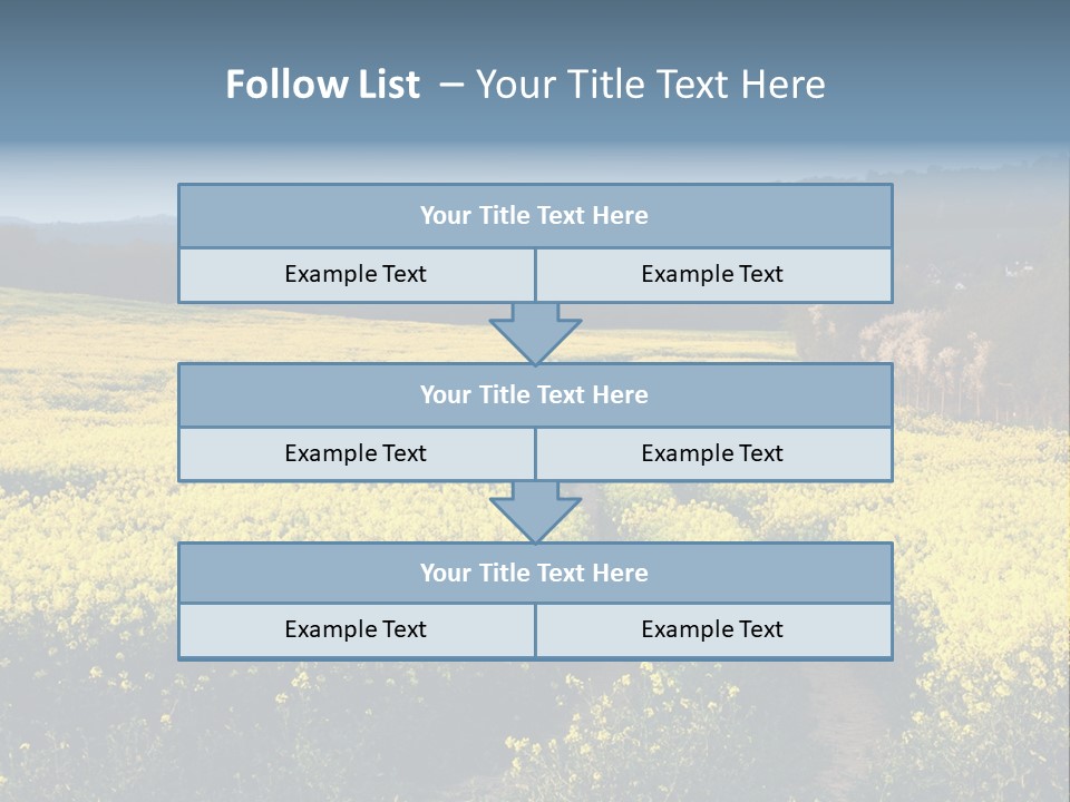 Europe Surrey Canola PowerPoint Template