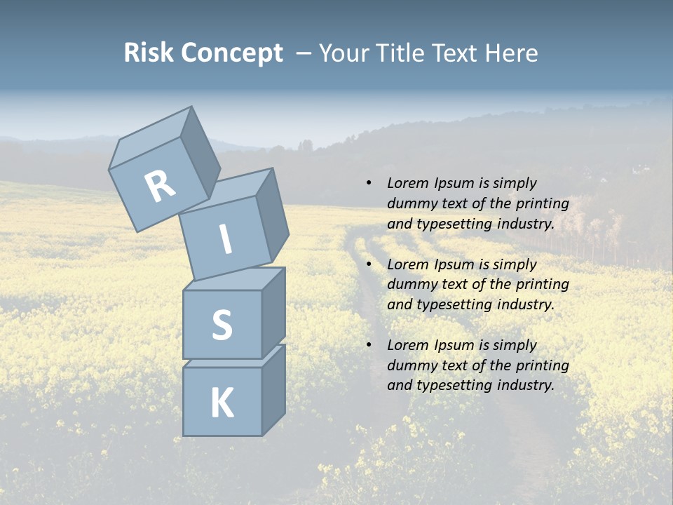 Europe Surrey Canola PowerPoint Template