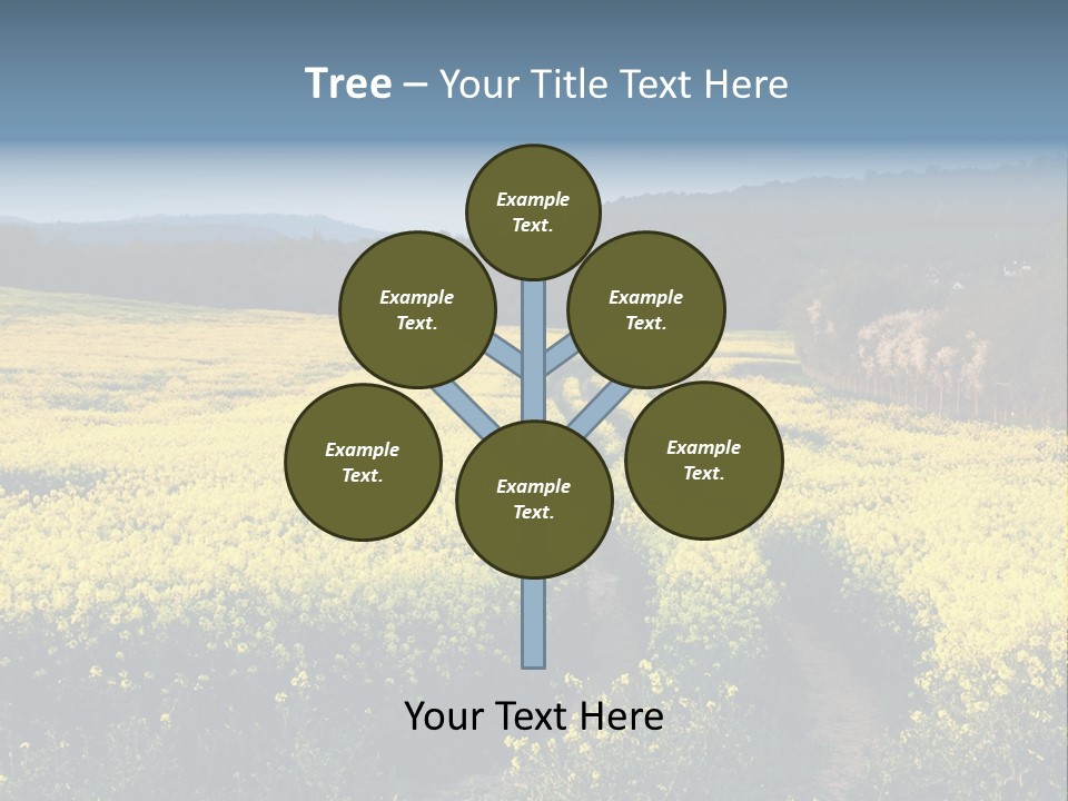 Europe Surrey Canola PowerPoint Template