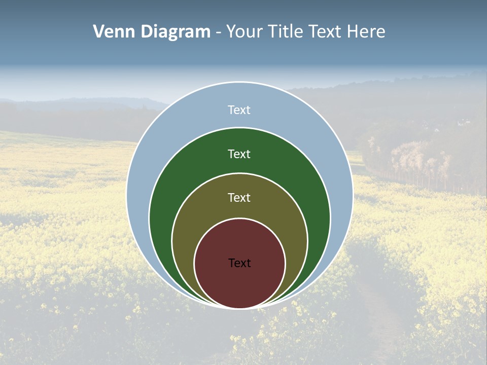 Europe Surrey Canola PowerPoint Template